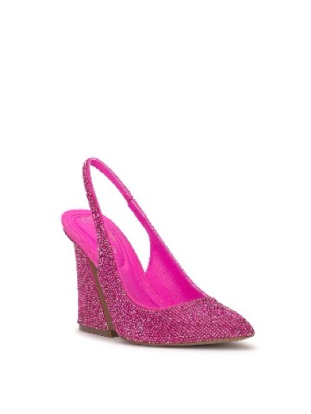 Jessica Simpson Hot Pink Crystal Slingback Pump